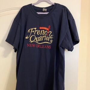 Worn Once French Quarter New Orleans Embroidery T Shirt